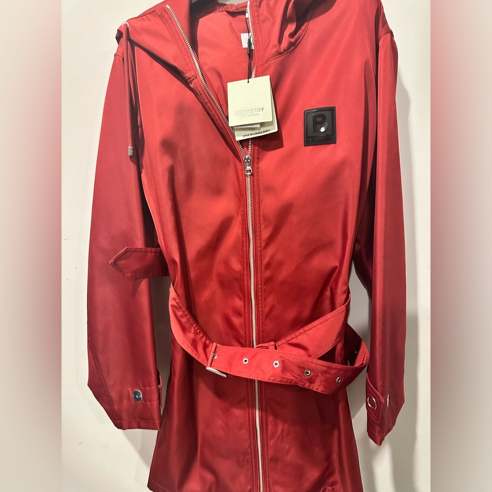 Burberry women rain coat size 10